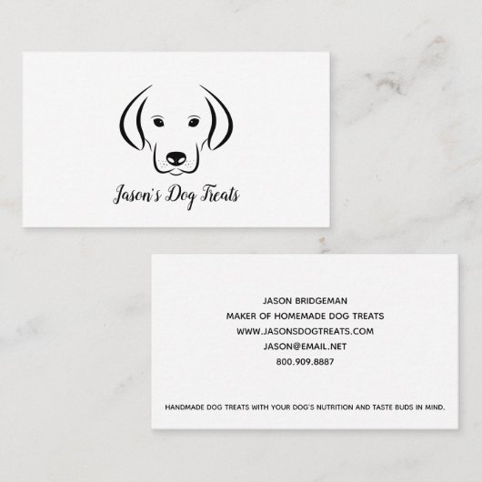 ドッグトリートフードメーカー 名刺 (正面/裏面)