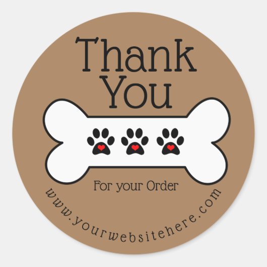 ドッグトリートベーカリー事業 |カスタム ラウンドシール (正面)