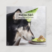 ドッグトリートペットベーカリーQR スクエア名刺 (正面)