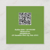 ドッグトリートペットベーカリーQR スクエア名刺 (裏面)