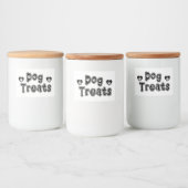 ドッグトリートポープリント文字 フードラベル (ボトル)