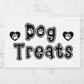 ドッグトリートポープリント文字 フードラベル (シングルラベル)