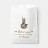 ドッグトリート結婚式の引き出物バッグ フェイバーバッグ (正面)