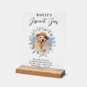 ドッグトリート結婚式の引き出物ペットフォトビスケットバー アクリルサイン (傾斜)