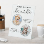 ドッグトリート結婚式の引き出物ペットフォトビスケットバー 台座サイン (インサイチュ)