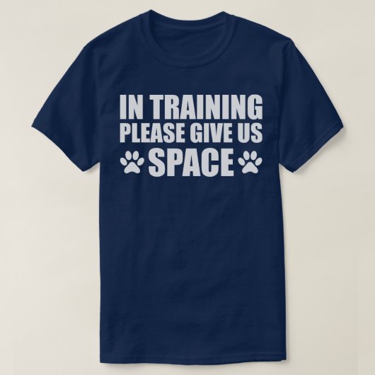ドッグトレーナーのトレーニングで与えは宇宙w tシャツ (デザイン正面)