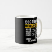ドッグトレーナーのトレーニング時間レートs コーヒーマグカップ (正面右)