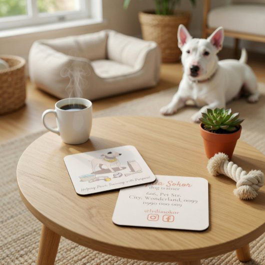 ドッグトレーナーの名刺 スクエア名刺