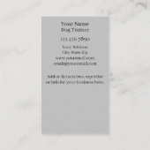 ドッグトレーナーの名刺 名刺 (裏面)