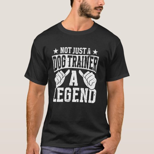 ドッグトレーナーの面白い職業の引用 Tシャツ (正面)