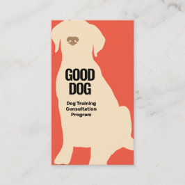 ドッグトレーナーイエローラブラドール名刺 名刺