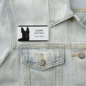 ドッグトレーナーブラックドイツシェパード 名札 (インサイチュ)