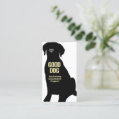 ドッグトレーナーブラックラボ名刺 名刺 (スタンド正面)