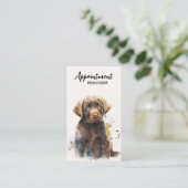 ドッグトレーナーラブラドールレトリエバーパピーペットシッター 予約カード (スタンド正面)