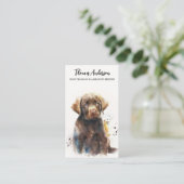 ドッグトレーナーラブラドールレトリエバーパピーペットシッター 名刺 (スタンド正面)