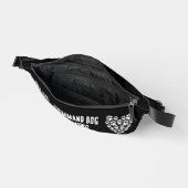 ドッグトレーナー白黒ポープリント ファニーパック (見開き)