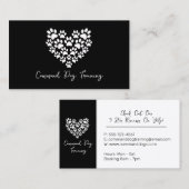 ドッグトレーナー白黒ポープリント 名刺 (正面/裏面)