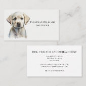 ドッグトレーナー行動主義服従トレーナー 名刺 (正面/裏面)