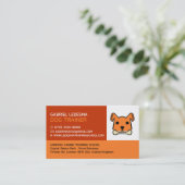 ドッグトレーナー・オレンジドッグ 名刺 (スタンド正面)