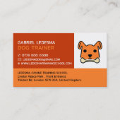 ドッグトレーナー・オレンジドッグ 名刺 (正面)