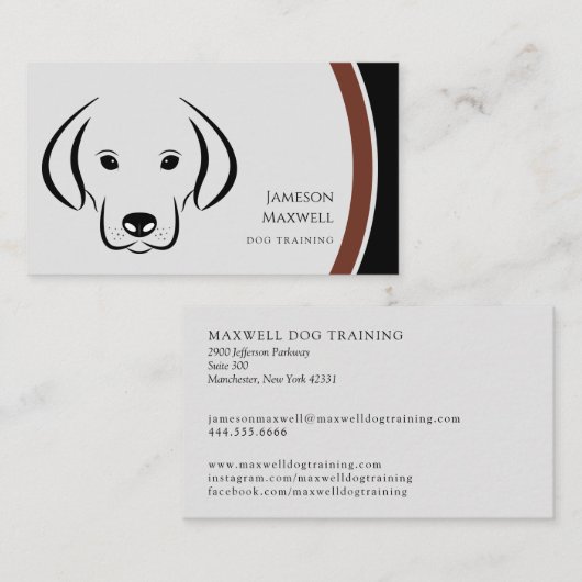 ドッグトレーナー 名刺 (正面/裏面)