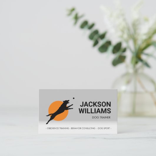 ドッグトレーナー – 犬行動主義の名刺 名刺 (スタンド正面)