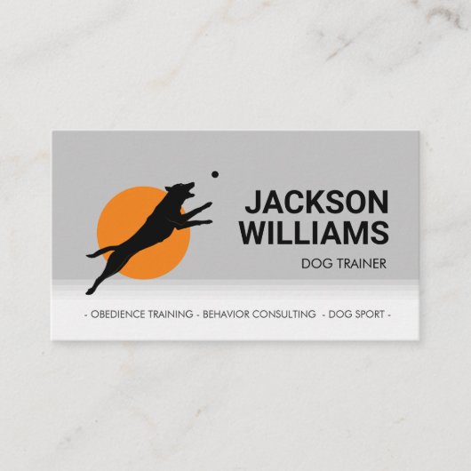 ドッグトレーナー – 犬行動主義の名刺 名刺 (正面)
