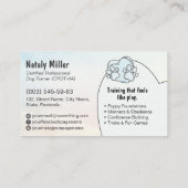 ドッグトレーナー – Happy Dog 名刺 (裏面)