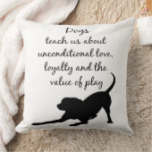 ドッグトーテム動物スピリットガイドTシャツドッグロゴアート クッション (ブランケット)