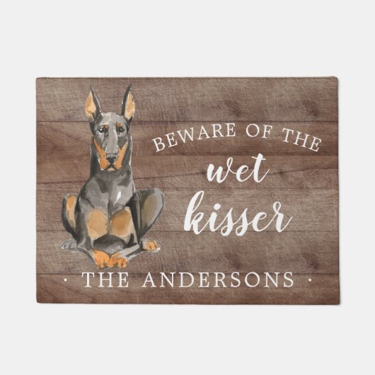 ドッグドアマパーソナライズされたット ドアマット (正面)