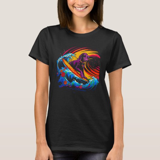 ドッグドイツショートポインターサーフ Tシャツ (正面)