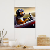 ドッグドライビングレーサー ポスター (キッチン)