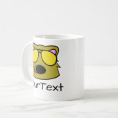 ドッグドードル顔パーソナライズされたコーヒーマグ コーヒーマグカップ (正面左)