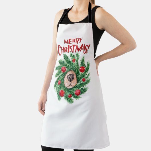 ドッグノーズクリスマスリース エプロン (インサイチュ)