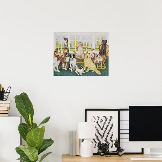 ドッグハウスで ポスター (ホームオフィス)