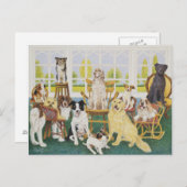 ドッグハウスで ポストカード (正面/裏面)