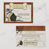 ドッグハウスオーガニックペットフードの扱い 名刺 (正面/裏面)