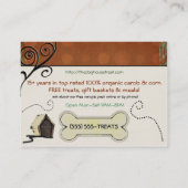 ドッグハウスオーガニックペットフードの扱い 名刺 (裏面)