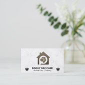 ドッグハウスロゴ | 動物飼養業 名刺 (スタンド正面)