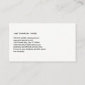 ドッグハウスロゴ | 動物飼養業 名刺 (裏面)