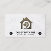 ドッグハウスロゴ | 動物飼養業 名刺 (正面)