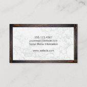 ドッグハウス |ウッド縁ど名刺 名刺 (裏面)