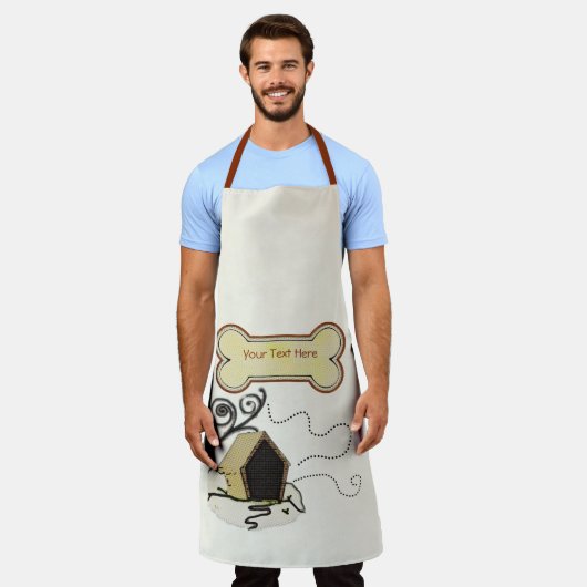 ドッグハウス エプロン (着用した状態)