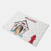 ドッグハウス&ゴールデンレトリバー ドアマット (アングル)