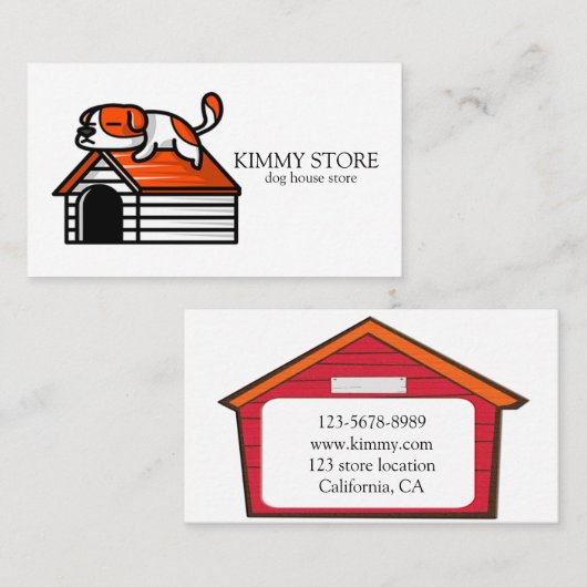 ドッグハウス 名刺 (正面/裏面)