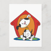 ドッグハウスTシャツとギフトでのダルメーションイン ポストカード (正面)