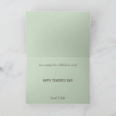 ドッグハッピー先生の日サンキューカード シーズンカード (内部)