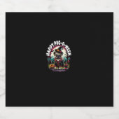 ドッグハロウィーン2024トリックまたはトリートプハロウィーンCo スパークリングワインラベル (シングルラベル)