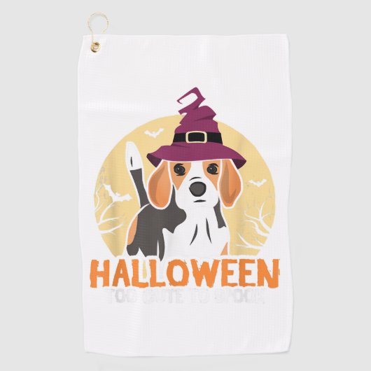 ドッグハロウィーン ゴルフタオル (正面)
