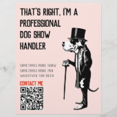 ドッグハンドラープロモーショングレートダンイラストレーション (正面)